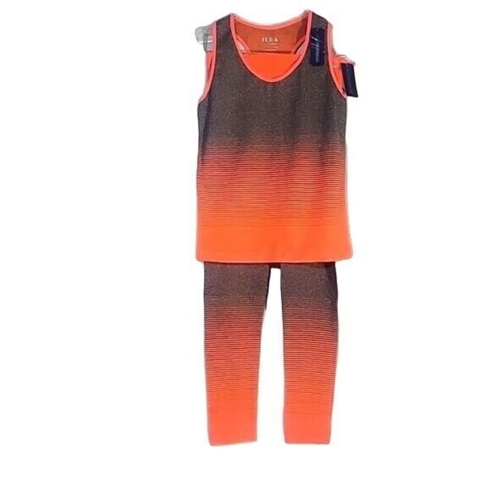 Jera 2-Piece Active‎ Set Ombre Tank Top & Leggings Athletic Wear